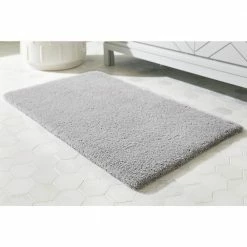 Shadow Gray 24 in. x 40 in. Cotton Reversible Bath Rug (Set of 2) by Home Decorators Collection -Better Trends Sales Store shadow gray home decorators collection bathroom rugs bath mats hmt446 shadow g e1 1000