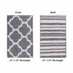 Marrakesh Collection 3-Piece Silver 100% Polyester 17 in. x 24 in., 20 in. x 20 in., 21 in. x 34 in. Bath Rug Set by Better Trends 14 Marrakesh Collection 3-Piece Silver 100% Polyester 17 in. x 24 in., 20 in. x 20 in., 21 in. x 34 in. Bath Rug Set by Better Trends -Better Trends Sales Store silver better trends bathroom rugs bath mats bama3pc172021si 44 1000