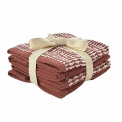 4-Piece Longborough Jacq Wash Set Spice 100% Cotton 12 in. x 12 in. by SKL Home -Better Trends Sales Store spice skl home bath towels w2906500835303 1f 1000