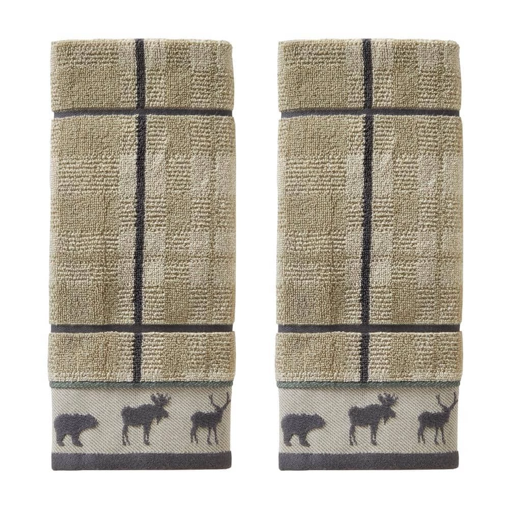 Grand Teton 2 Piece Hand Towel Set, taupe, cotton by SKL Home 3 Grand Teton 2 Piece Hand Towel Set, taupe, cotton by SKL Home