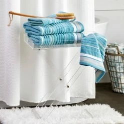 Seabrook Stripe Bath Towel by SKL Home 10 Seabrook Stripe Bath Towel by SKL Home -Better Trends Sales Store teal skl home bath towels t2747600800103 1f 1000
