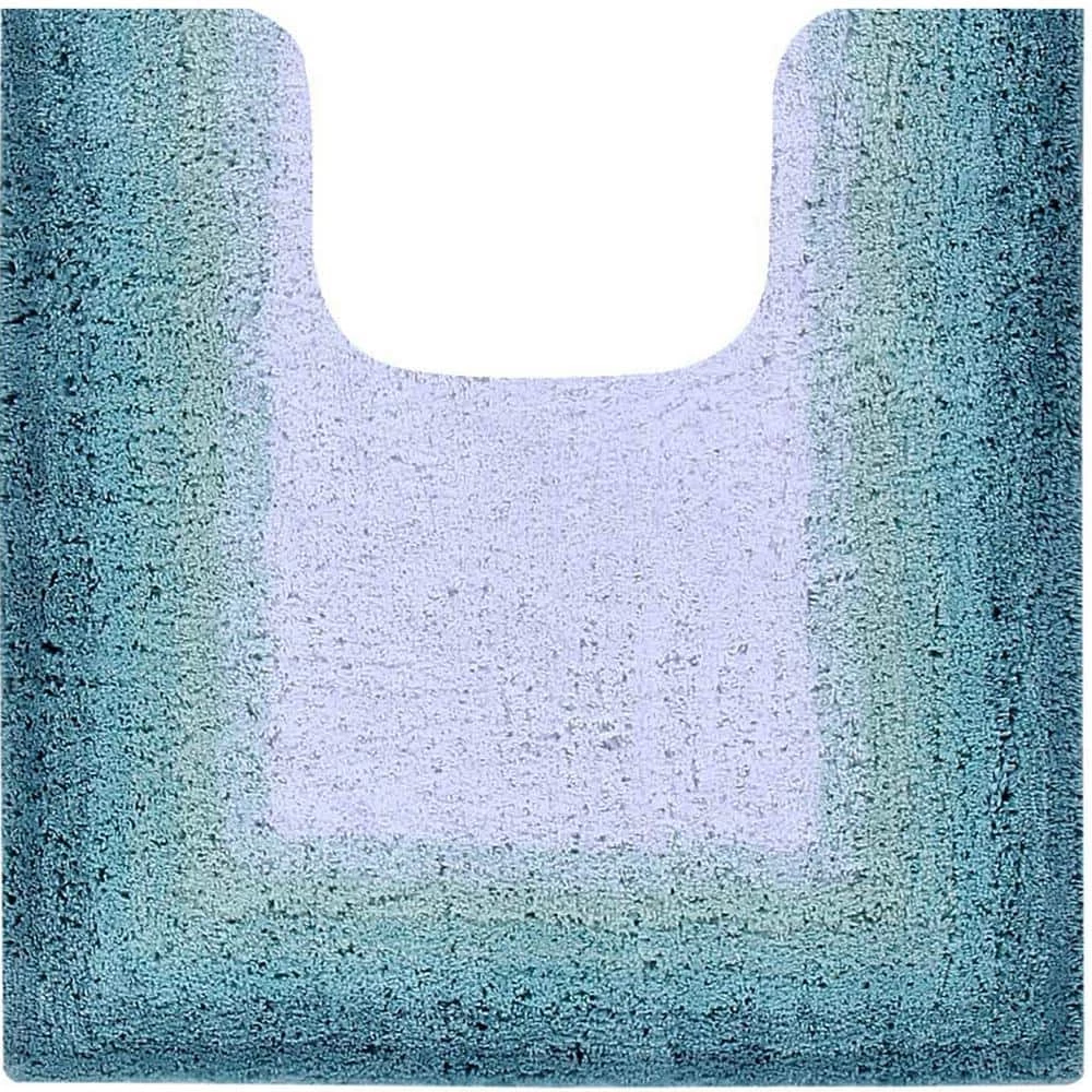 Torrent Collection Turquoise 20 in. x 20 in. Contour 100% Cotton Tufted Bath Rug by Better Trends 3 Torrent Collection Turquoise 20 in. x 20 in. Contour 100% Cotton Tufted Bath Rug by Better Trends