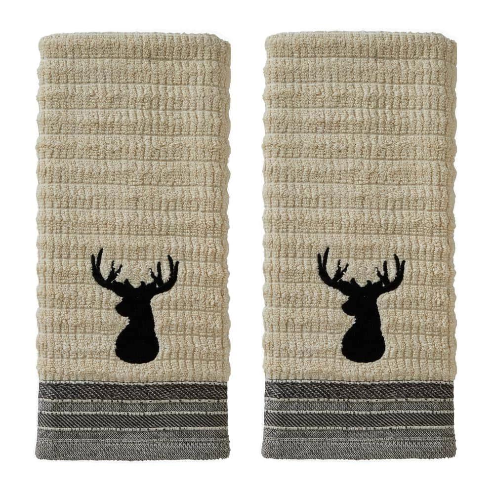 Aspen Lodge 2 Piece Hand Towel Set, wheat, cotton by SKL Home 3 Aspen Lodge 2 Piece Hand Towel Set, wheat, cotton by SKL Home