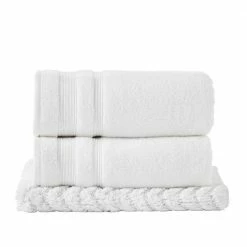 Chelsea Collection White Chevron Pattern 100% Cotton Rectangle 3-Piece Bath Rug and Towel Set by Better Trends 7 Chelsea Collection White Chevron Pattern 100% Cotton Rectangle 3-Piece Bath Rug and Towel Set by Better Trends -Better Trends Sales Store white better trends bathroom rugs bath mats batlcl3pcwh c3 1000