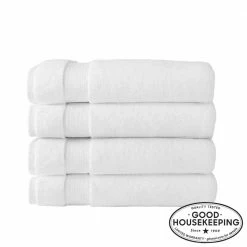 Egyptian Cotton Bath Sheet in White (Set of 4) by Home Decorators Collection
