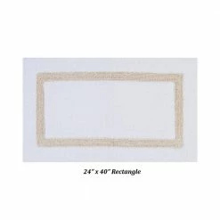 Hotel Collection 100% Cotton 5 Piece Bath Rug Set by Better Trends -Better Trends Sales Store white sand better trends bathroom rugs bath mats baho5pcwhsd 44 1000