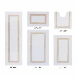 Hotel Collection 100% Cotton 5 Piece Bath Rug Set by Better Trends