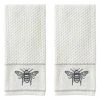 Farmhouse Bee 100% Cotton 2-Pack White Hand Towel by SKL Home -Better Trends Sales Store white skl home bath towels v1788000830203 64 1000
