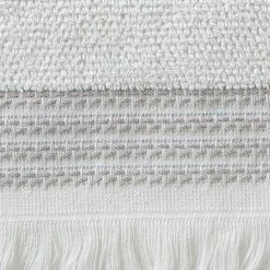 Casual Monogram Letter A Bath Towel, white, cotton by SKL Home -Better Trends Sales Store white skl home bath towels w453800080a103 4f 1000