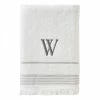 Casual Monogram Letter W Bath Towel, white, cotton by SKL Home 1 Casual Monogram Letter W Bath Towel, white, cotton by SKL Home -Better Trends Sales Store white skl home bath towels w453800080w103 64 1000