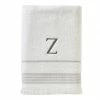 Casual Monogram Letter Z Bath Towel, white, cotton by SKL Home 2 Casual Monogram Letter Z Bath Towel, white, cotton by SKL Home -Better Trends Sales Store white skl home bath towels w453800080z103 64 1000