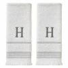 Casual Monogram Letter H Hand Towel 2 piece set, white, cotton by SKL Home 1 Casual Monogram Letter H Hand Towel 2 piece set, white, cotton by SKL Home -Better Trends Sales Store white skl home bath towels w453800083h203 64 1000
