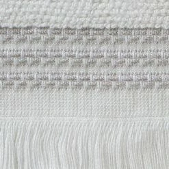 Casual Monogram Letter N Hand Towel 2 piece set, white, cotton by SKL Home -Better Trends Sales Store white skl home bath towels w453800083n203 4f 1000