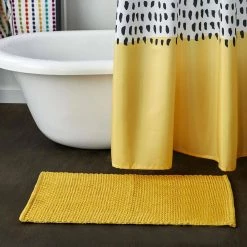 Carnival Rug 20 in. x 30 in. Yellow Cotton/Poly, Rectangular, 20 in. x 30 in. by SKL Home -Better Trends Sales Store yellow skl home bathroom rugs bath mats x2353900850007 31 1000
